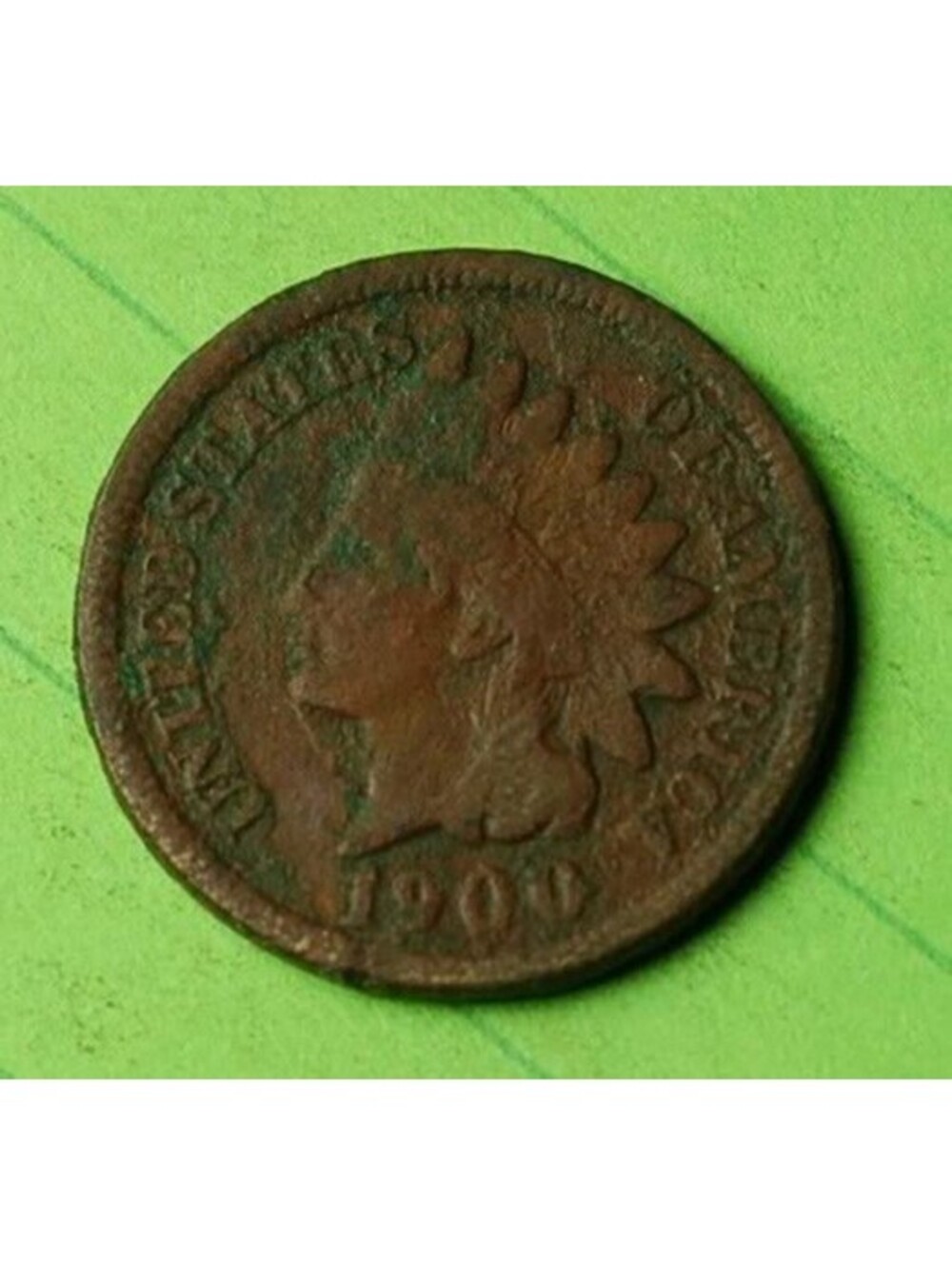 X189 1900 Indian Head Cent Penny 1c - Check Out Our eBay Store - old coin money